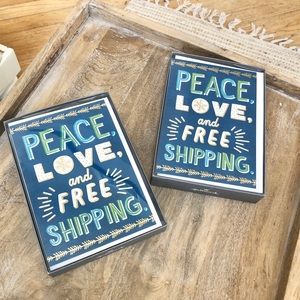 Hallmark Cards Boxes Peace, Love & Free shipping